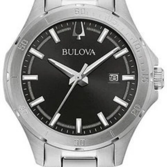 Bulova Women's Classic Date Indicator Quartz Silver Watch 30MM 96M161 - Picture 1 of 2